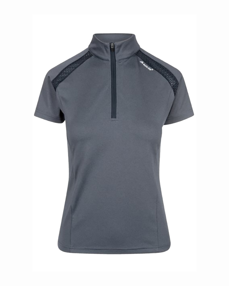 Polo technique d'entraînement gris pour femme Paloma - Euro-Star