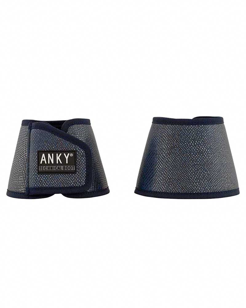 Pack of 2 Dark Navy Overreach Boots with Silver Animal Print - Anky