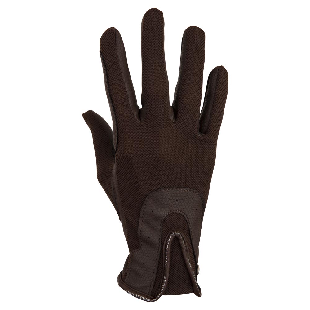 Gants d'été marron (tawny brown) pour l'équitation - Anky