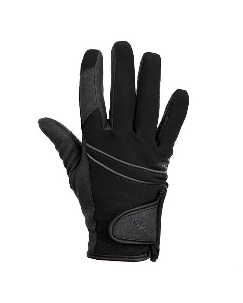 Gants d'hiver noir avec grip - Anky