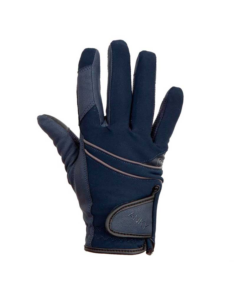 Gants d'hiver bleu marine avec grip - Anky