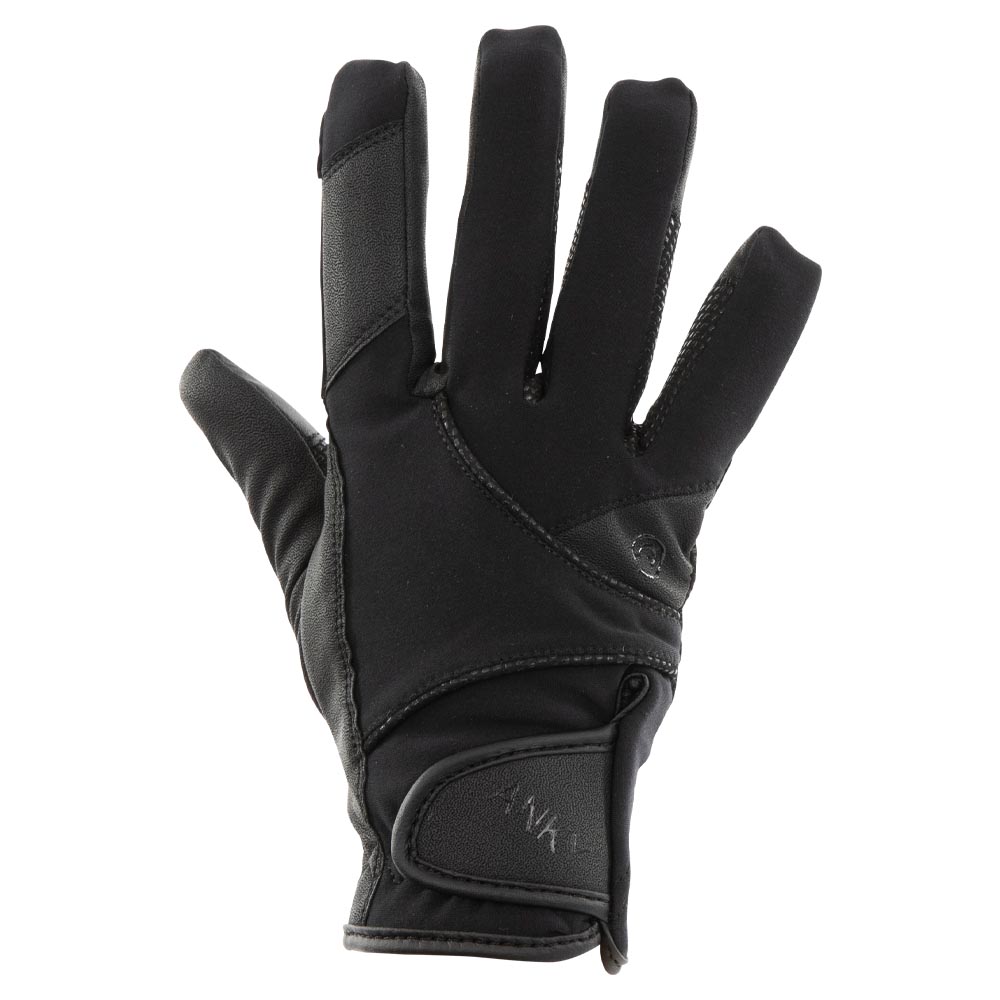 Guantes técnicos de invierno negros (black) con grip - Anky