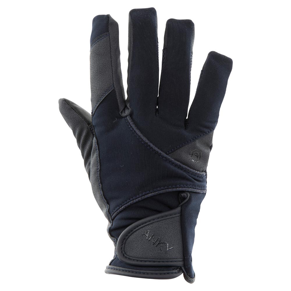 Gants techniques d'hiver bleu marine (dark navy) avec grip - Anky