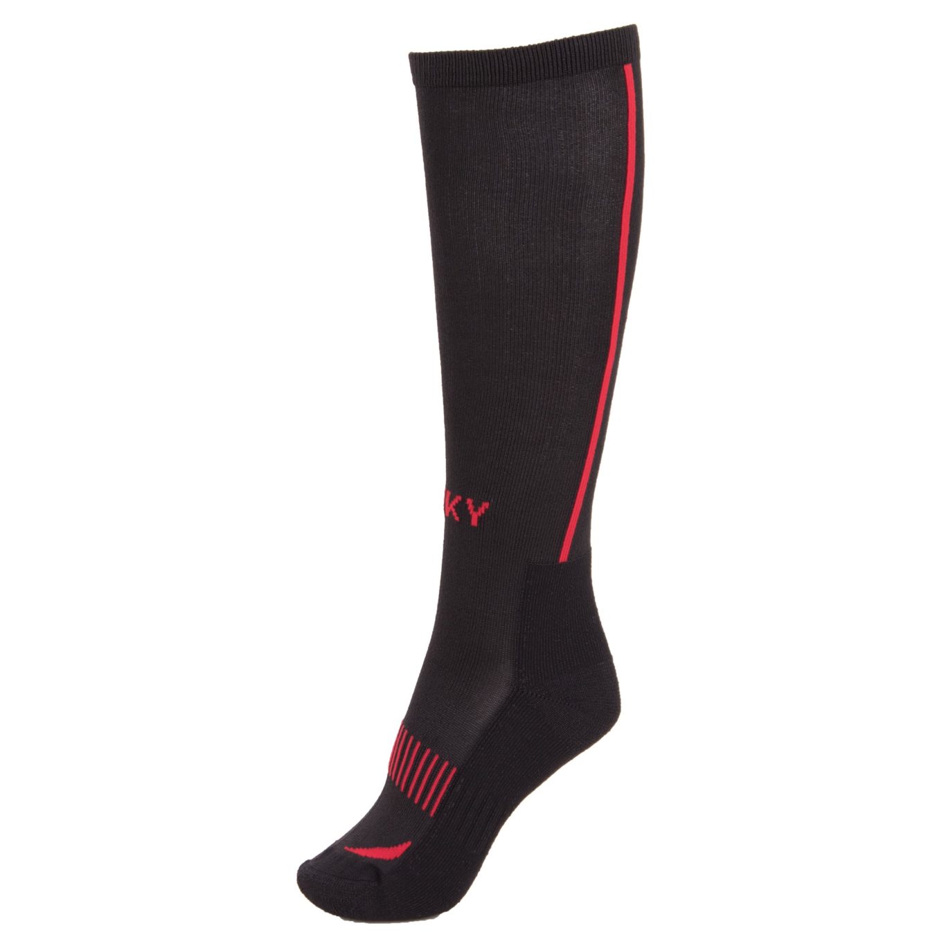 Calcetines técnicos altos negros y rojos - Anky