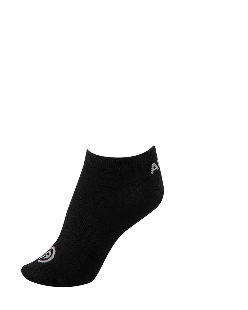 Black ankle socks (Zwart) with grey details - Anky