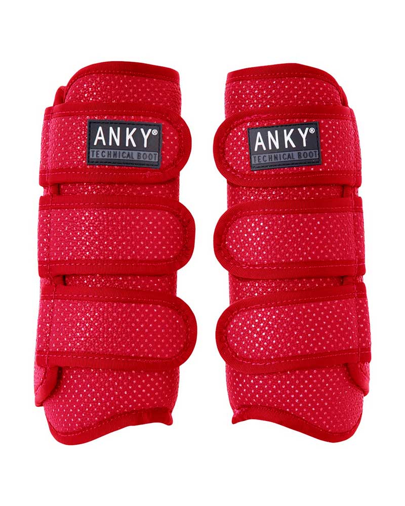 Lot de 2 protections de travail de dressage rouge (ruby) Climatrole - Anky