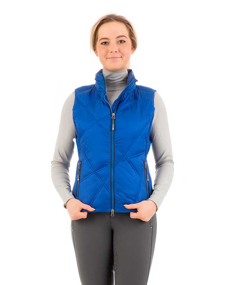 Queens Blue Padded Vest for Women - Anky