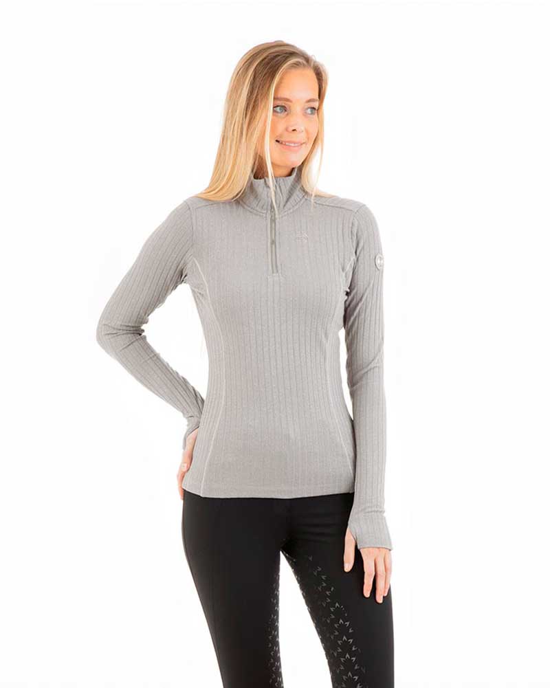 Grey (Silver) training jersey for women - Anky