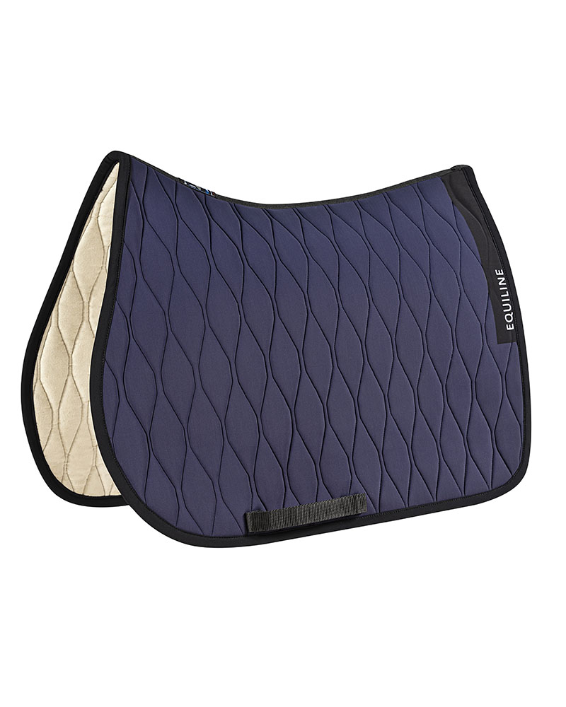 Sudadero de salto morado oscuro y negro para caballo Alveolar - Equiline