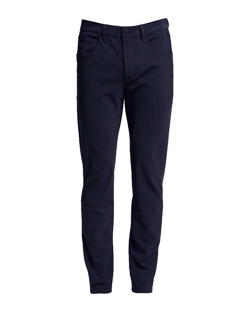 Men's Navy Slim-Fit Dress Pants - Cavalleria Toscana