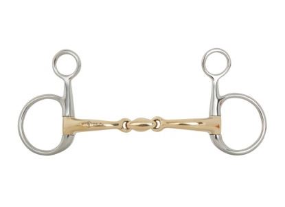 Mors de bride à double articulation (Baucher) contact souple 12mm branches 110mm - BR