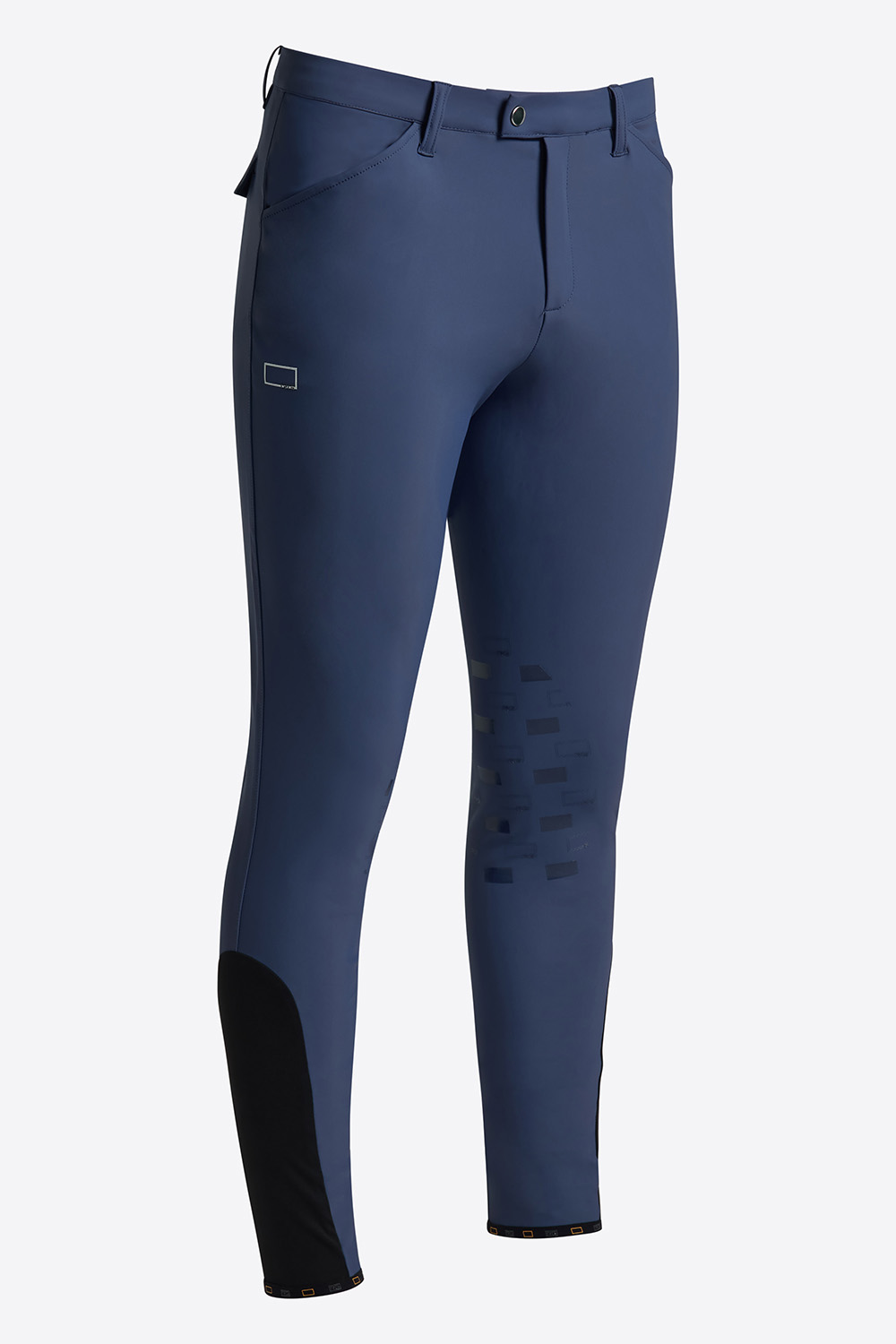 Mid blue bonded knee-grip riding breeches for men - RG