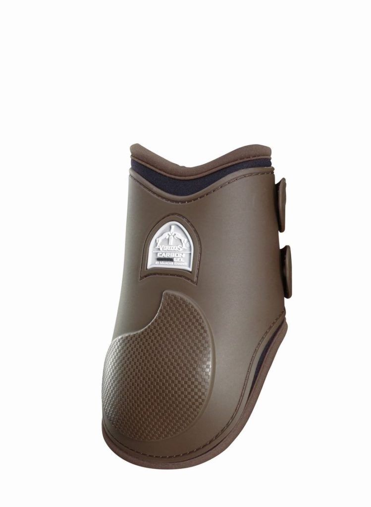 Protège-boulets postérieurs de saut marron Carbon Gel - Veredus