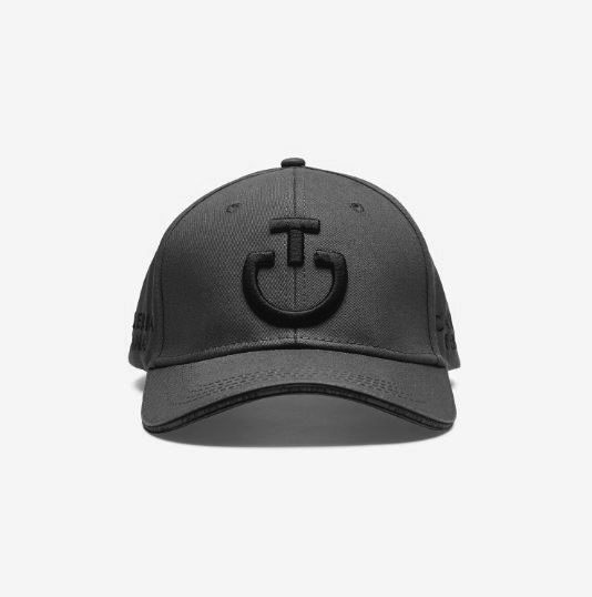 Casquette gris avec logos brodés noir - Cavalleria Toscana