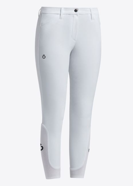 Pantalon blanc à poches et logo noir (full grip) junior unisexe - Cavalleria Toscana