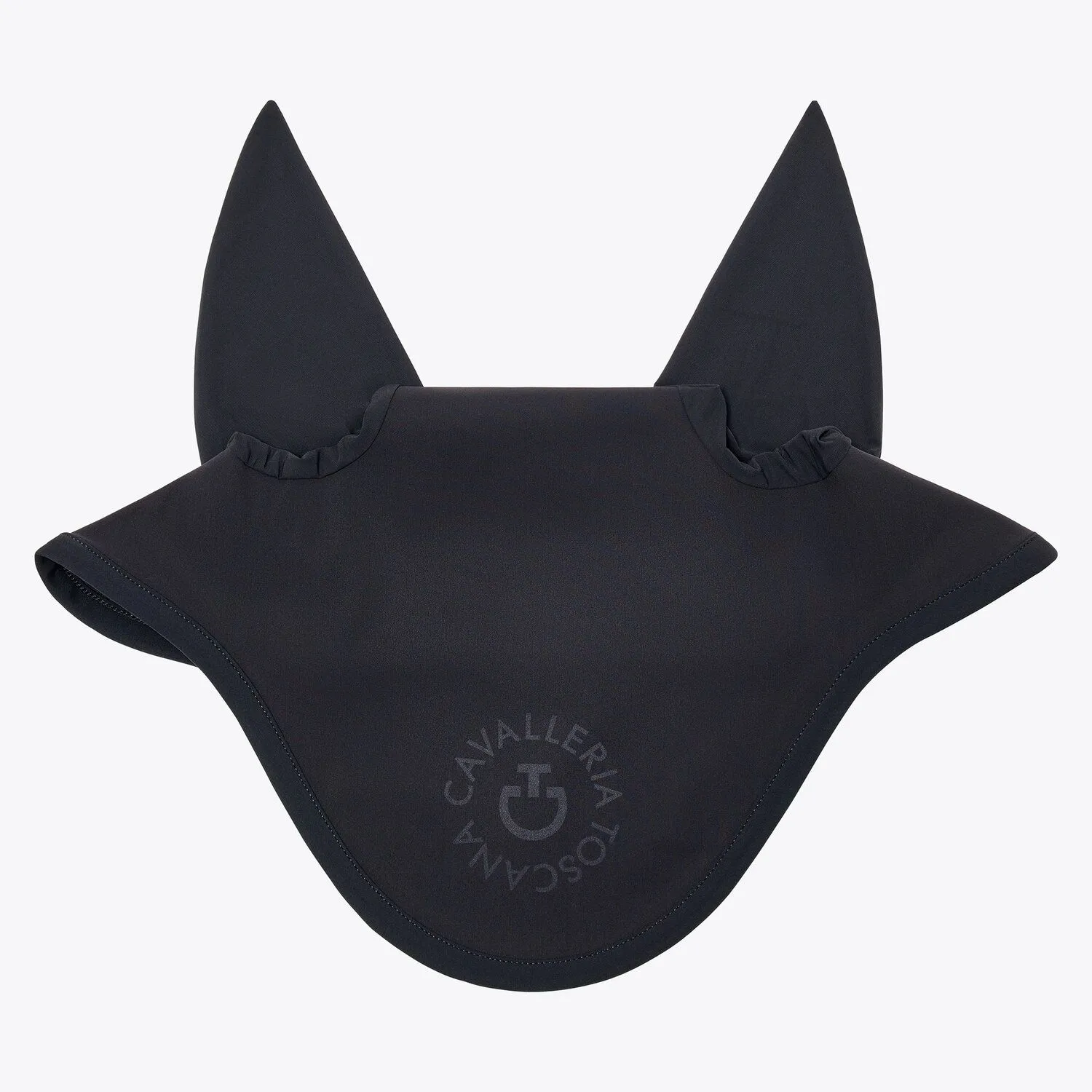 Black earmuffs with thin elastic ears and halter grip for horses and ponies - Cavalleria Toscana