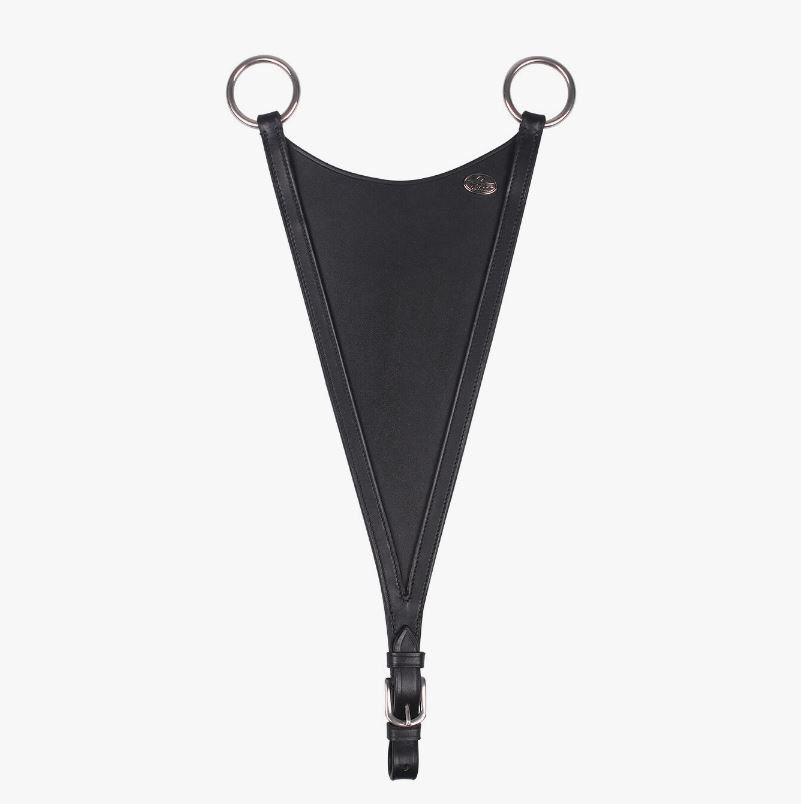 Collier noires de Horquilla avec Martingales cerrada pour cheval et poney - QHP
