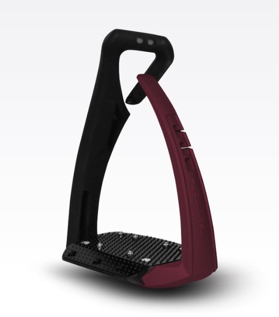 Burgundy stirrups Soft'Up Pro+ model - Freejump