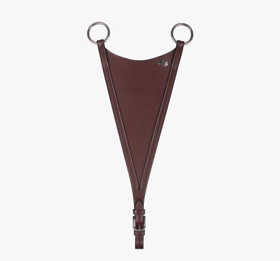 Collier marron de Horquilla avec Martingale cerrada pour cheval et poney - QHP