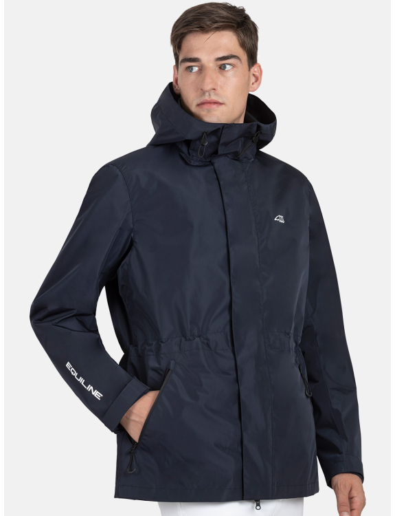Chaqueta impermeable azul marino unisex Rawek - Equiline