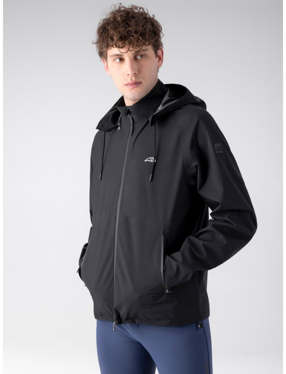 Black waterproof jacket for men Colinec - Equiline
