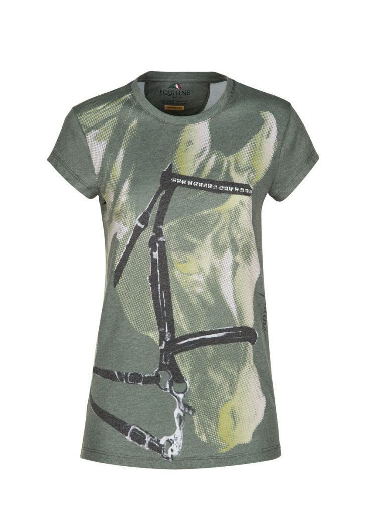 T-shirt femme vert clair - Equiline