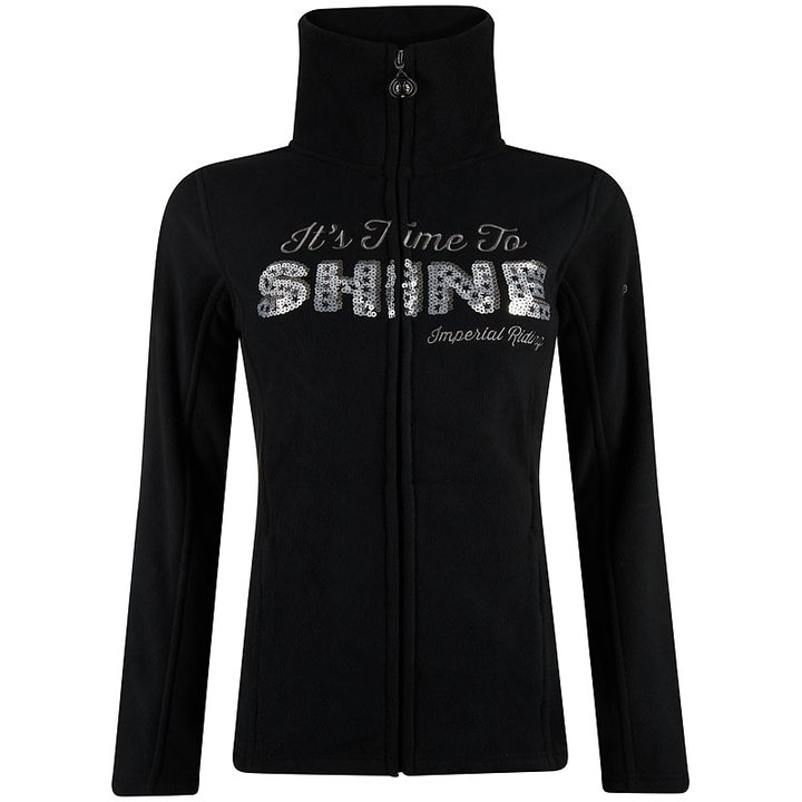 Veste polaire d'entraînement noire à paillettes pour femme Hunter - Imperial Riding