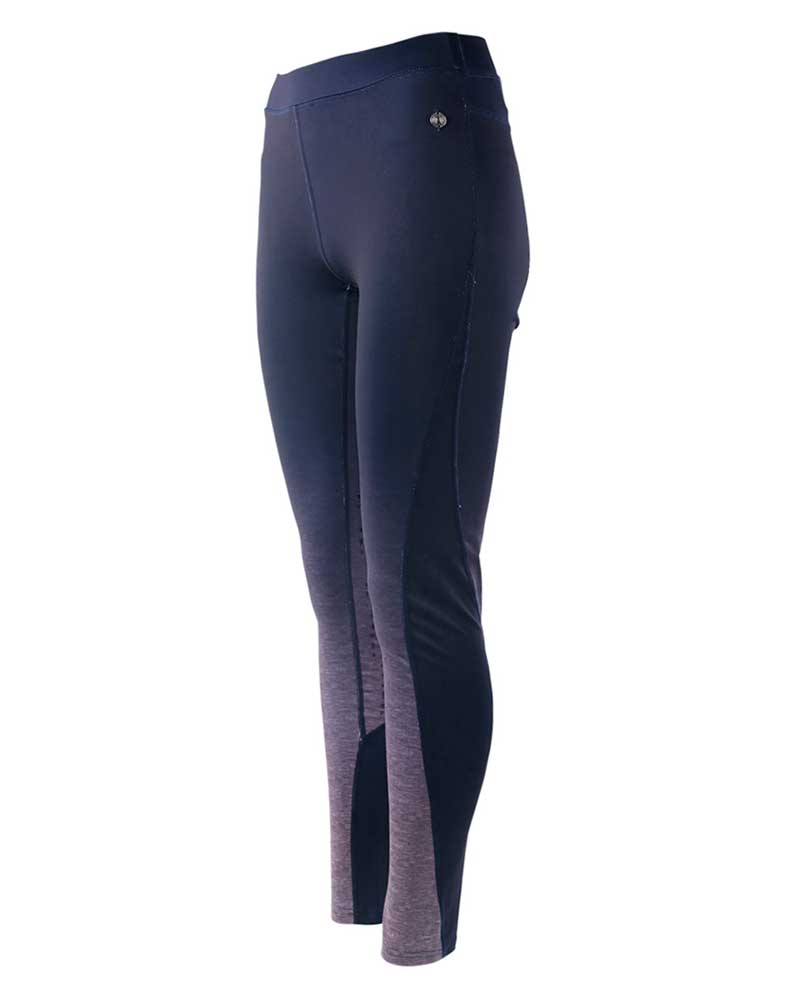 Leggings bleu marine avec dégradé a gris (grip à fond intégral) pour femme Ultra - Imperial Riding