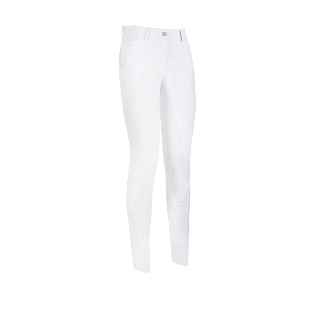 Pantalones blancos con grip de silicona en la culera para mujer Isidro - Imperial Riding