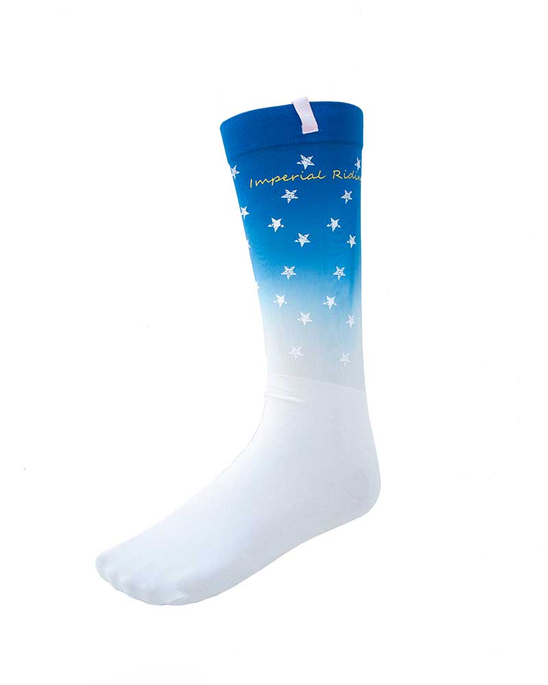 Blue and White Technical Socks with Stars – Vanitas - Imperial Riding