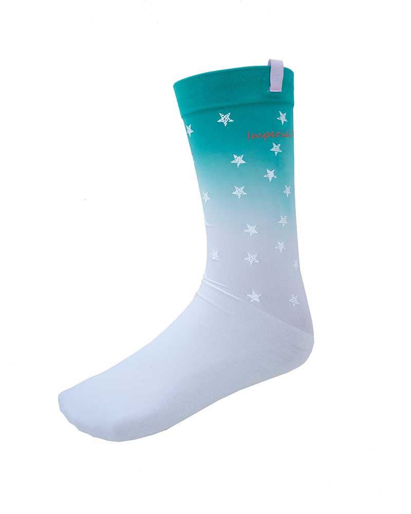 Chaussettes techniques turquesas et blanc avec estrellas modèle Vanitas - Imperial Riding