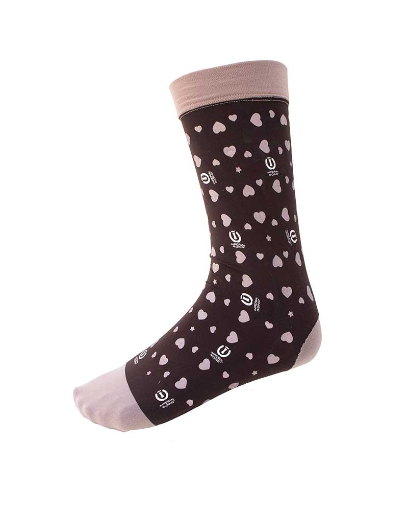 Chaussettes techniques marron avec corazones modèle My sweetheart - Imperial Riding