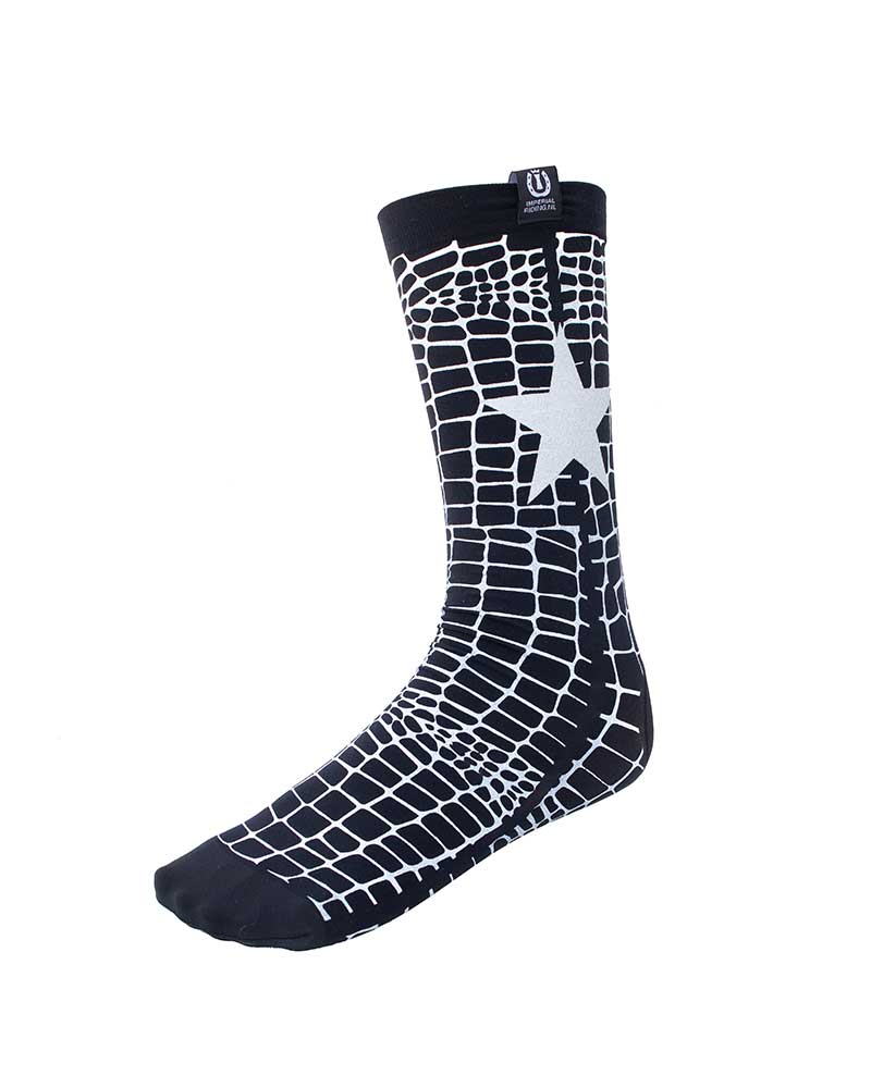 Chaussettes techniques noir avec imprimé animal blanc modèle Adventure - Imperial Riding