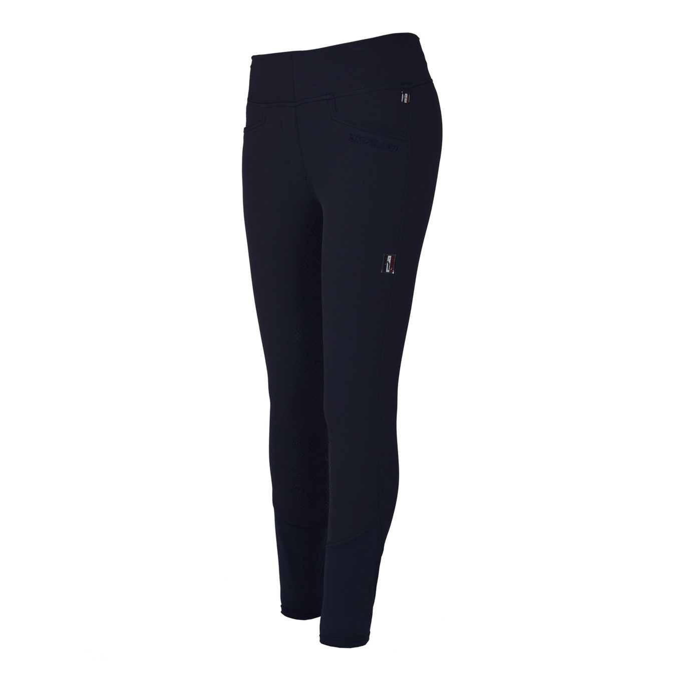Pantalons pull-on bleu marine avec ceinture large et élastique et grip silicone à fond intégral modèle Katja - Kingsland Classic