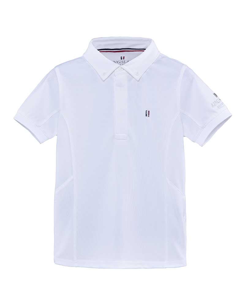 Classic Short-Sleeve White Competition Piqué Polo for Boys – Kingsland Classic