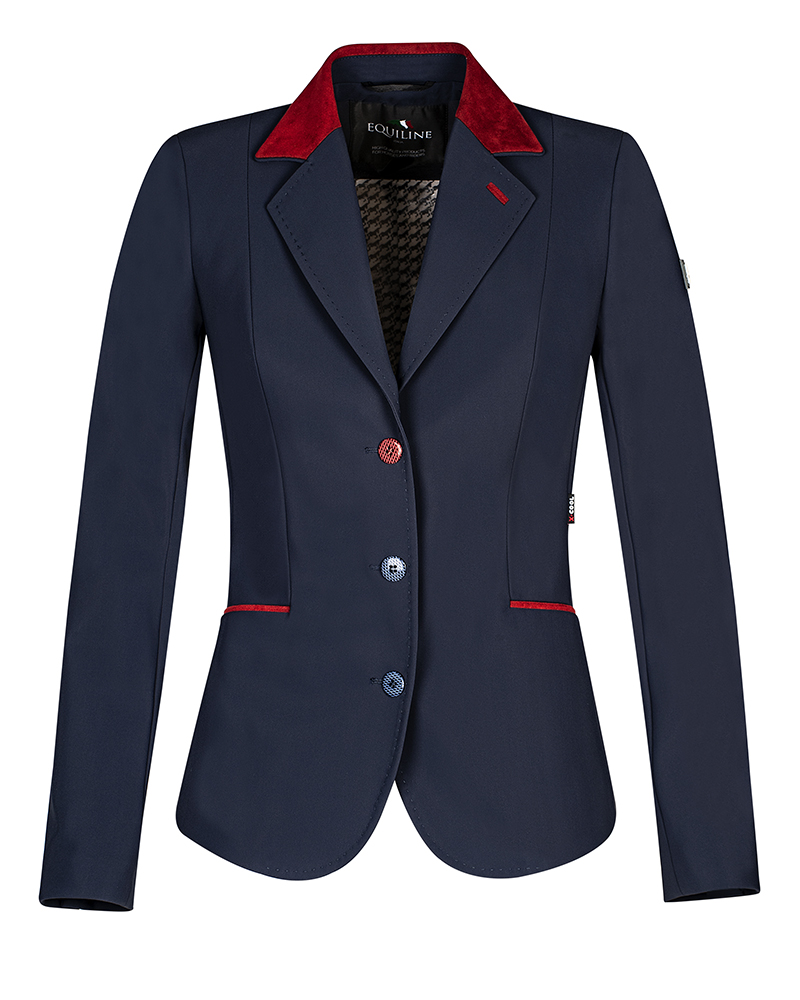 Veste de compétition bleu marine pour femme Bergenia - Equiline