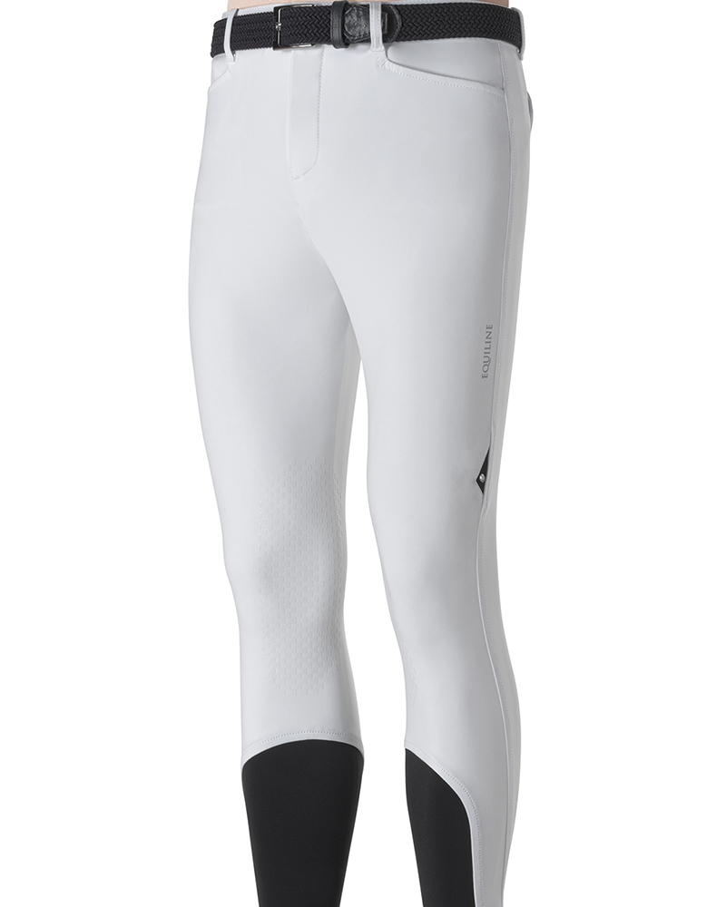 White pants (knee grip) for men Edek - Equiline