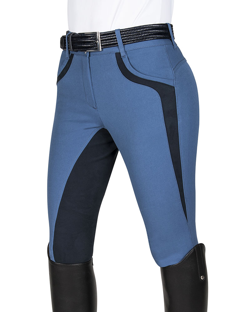 Pantalon d'équitation bleu pour femme Patricia - Equiline