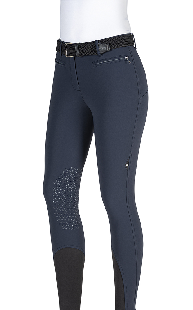 Pantalon d'équitation bleu marine pour femme Alog - Equiline