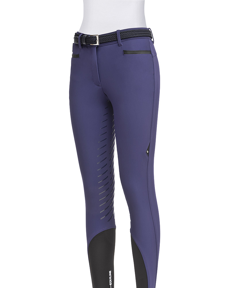Pantalons d'équitation violetas (grip à fond intégral) pour femme Caltef - Equiline