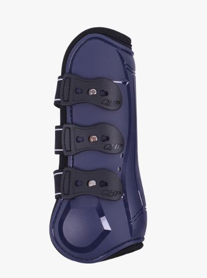 Pack of 2 Front Tendon Protectors in Navy Blue for Horse and Pony - QHP