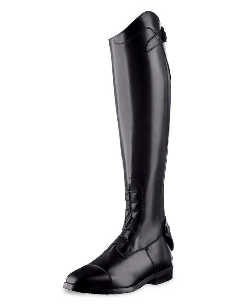 Botas de montar en cuero negro con cordones Orion - Ego7