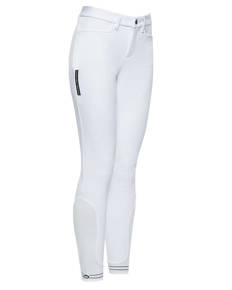 Pantalones de montar a caballo blancos (grip rodilla) junior unisex - Cavalleria Toscana