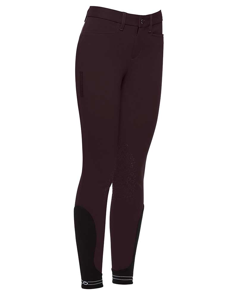Children dark burgundy knee grip breeches - Cavalleria Toscana