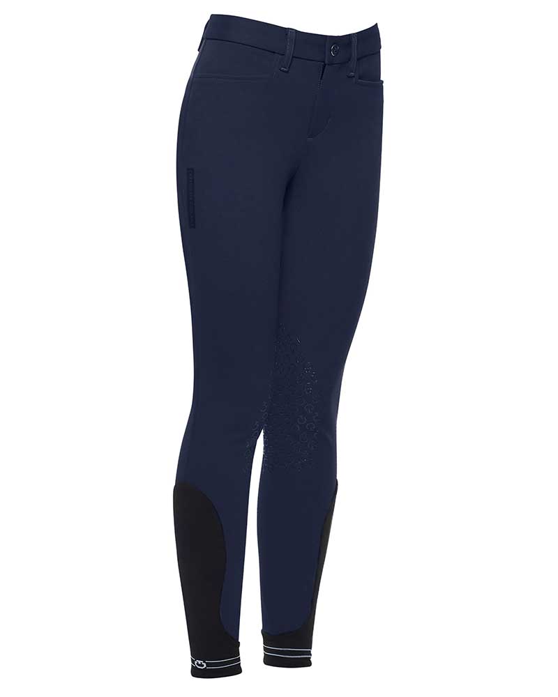 Pantalons d'équitation bleu marine (grip aux genoux) junior unisexe - Cavalleria Toscana