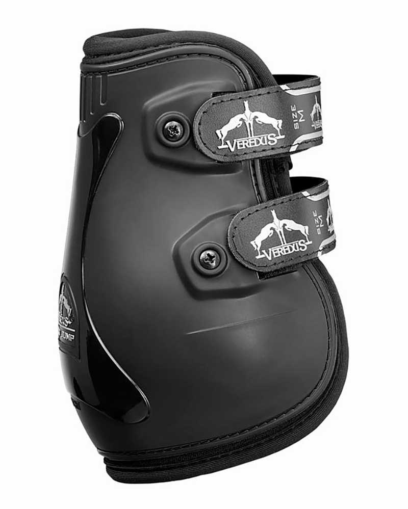 Black rear fetlock jumping boots Pro Jump Elastic - Veredus