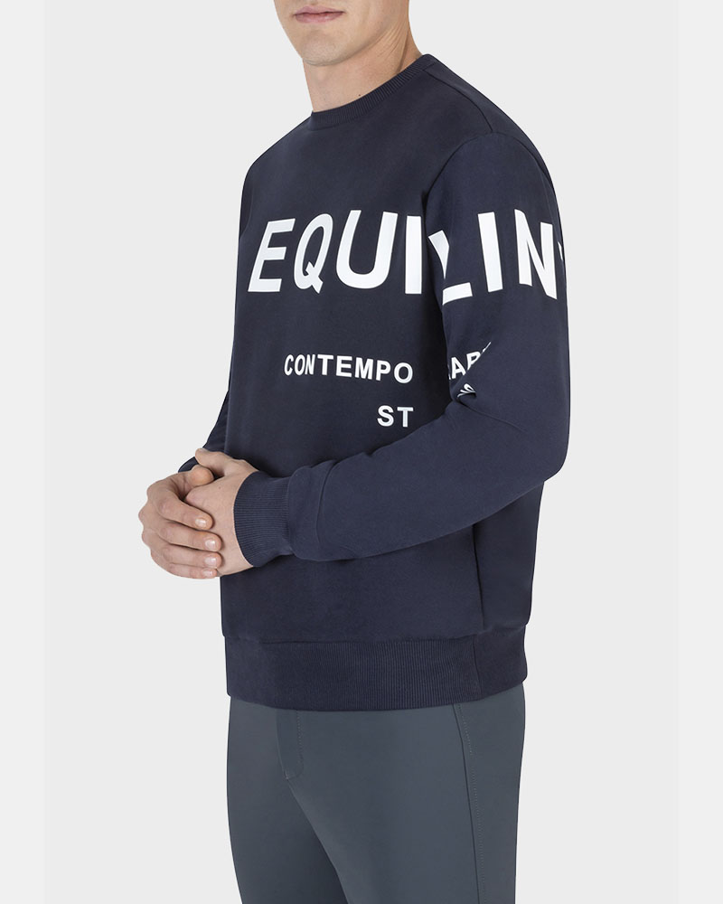 Navy sweatshirt for men Calic - Equiline