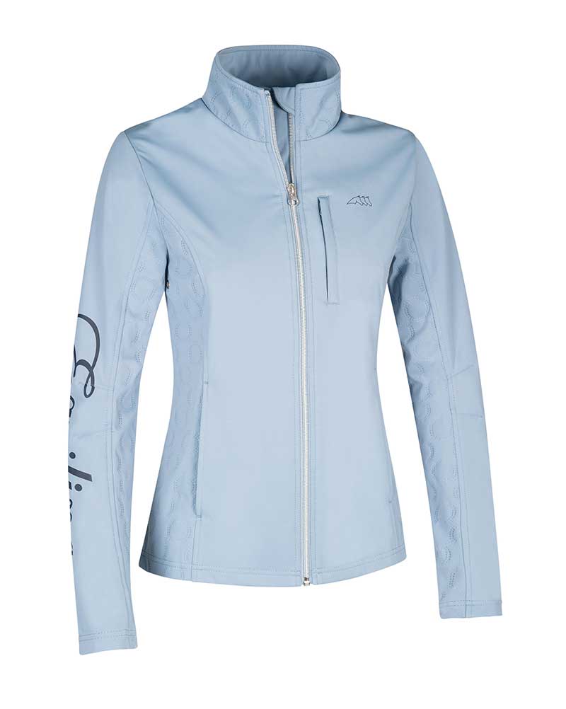 Women’s light blue softshell jacket – Honey - Equiline