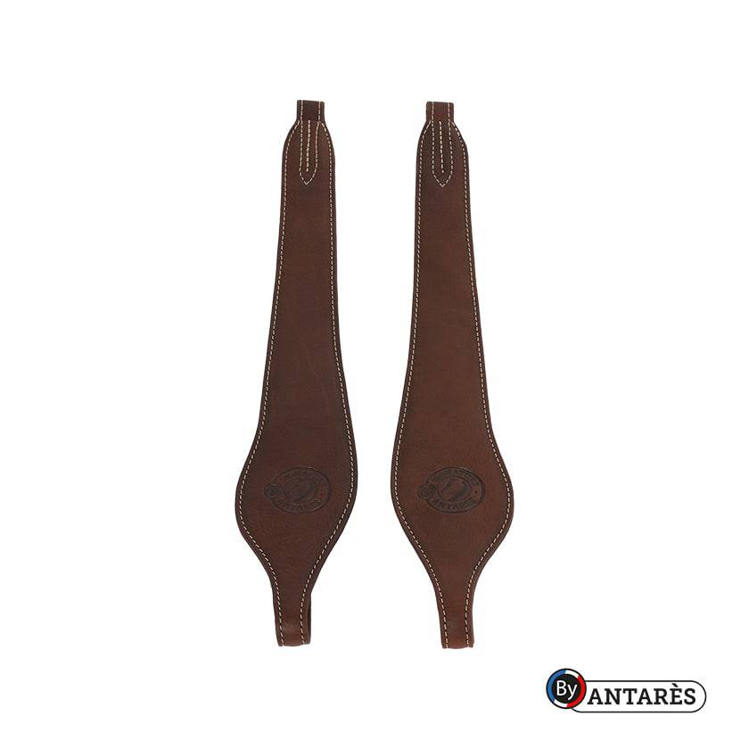 Acciones de Étriers en cuir marron foncé pour cheval - Signature - Antares