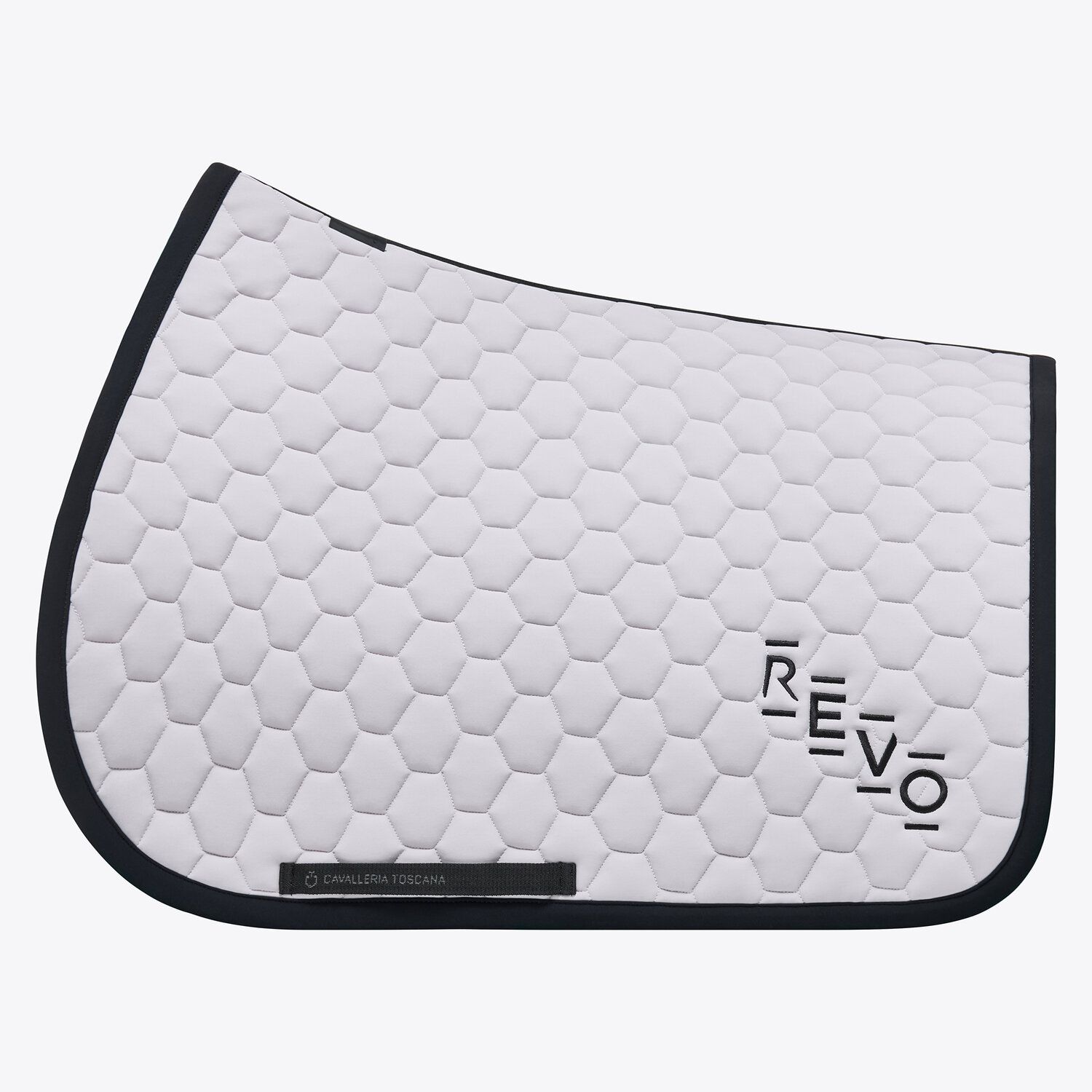 Sudadero de salto gris claro y negro para caballo y pony Revo hexagonal - Cavalleria Toscana
